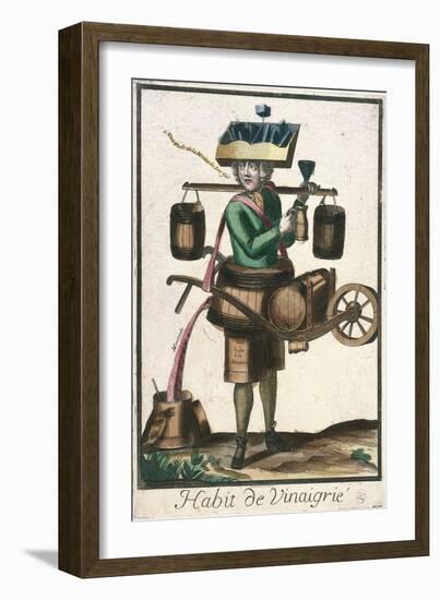 Costume of a Vinegar Seller-null-Framed Giclee Print