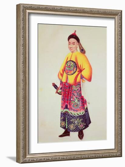 Costume of an Emperor, Late 18th Century-null-Framed Giclee Print