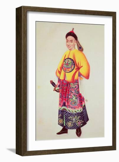 Costume of an Emperor, Late 18th Century-null-Framed Giclee Print