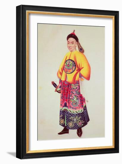 Costume of an Emperor, Late 18th Century-null-Framed Giclee Print