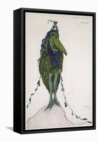 Costume Of'La Divinité Mineure ' for 'Narcisse', 1911 (Bodycolour and Graphite on White Wove Paper)-Leon Bakst-Framed Premier Image Canvas