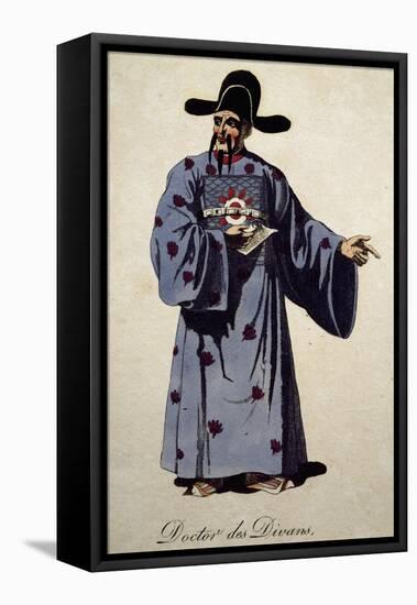 Costume Sketch for Doctor of Divan in Opera Turandot-Giacomo Puccini-Framed Premier Image Canvas