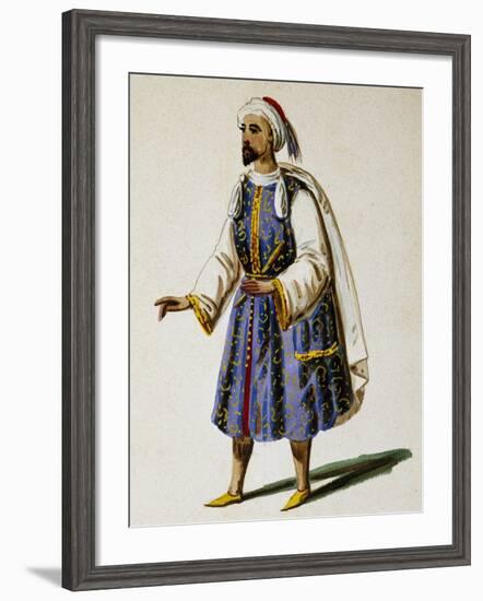 Costume Sketch for Don Sebastiano, Opera by Gaetano Donizetti-null-Framed Giclee Print