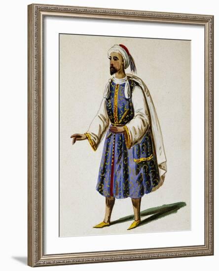 Costume Sketch for Don Sebastiano, Opera by Gaetano Donizetti-null-Framed Giclee Print