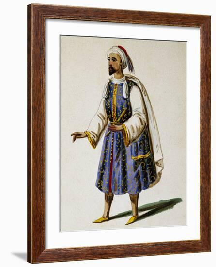 Costume Sketch for Don Sebastiano, Opera by Gaetano Donizetti-null-Framed Giclee Print