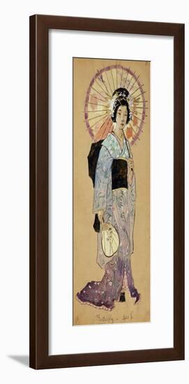 Costume Sketch for Madama Butterfly-null-Framed Giclee Print