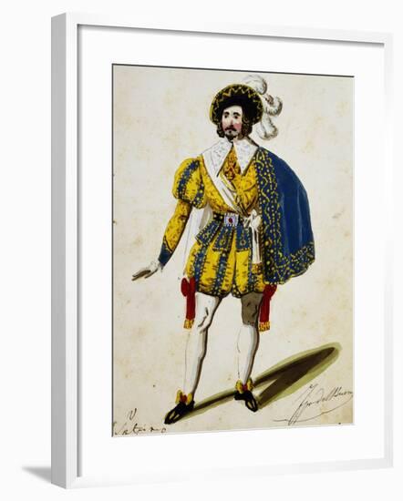 Costume Sketch for Maria Padilla, Opera by Gaetano Donizetti-null-Framed Giclee Print