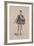 Costume Sketch for Role of Marquis of Posa for Premiere of Opera Don Carlos-Giuseppe Verdi-Framed Giclee Print