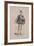 Costume Sketch for Role of Marquis of Posa for Premiere of Opera Don Carlos-Giuseppe Verdi-Framed Giclee Print