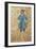 Costume Sketch for Role of Student Member of Chorus in Premiere of Opera Manon Lescaut-Giacomo Puccini-Framed Giclee Print