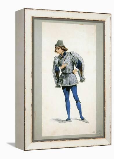 Costume Sketch-Adolfo Hohenstein-Framed Premier Image Canvas