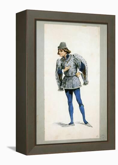 Costume Sketch-Adolfo Hohenstein-Framed Premier Image Canvas