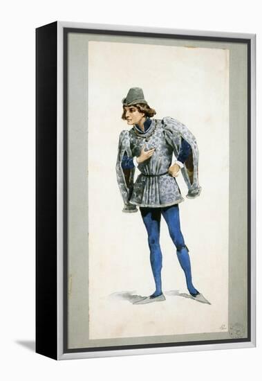 Costume Sketch-Adolfo Hohenstein-Framed Premier Image Canvas