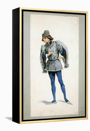 Costume Sketch-Adolfo Hohenstein-Framed Premier Image Canvas