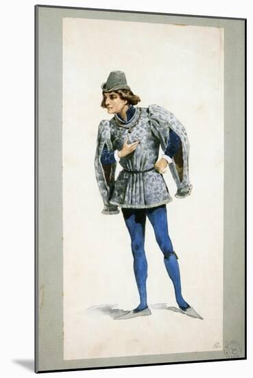 Costume Sketch-Adolfo Hohenstein-Mounted Giclee Print