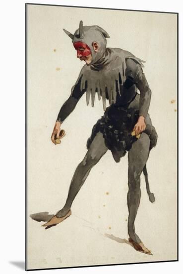 Costume Sketch-Adolfo Hohenstein-Mounted Premium Giclee Print