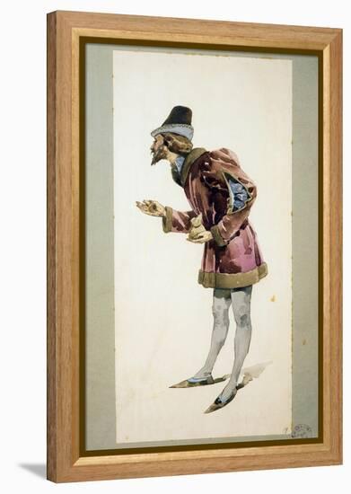 Costume Sketch-Adolfo Hohenstein-Framed Premier Image Canvas