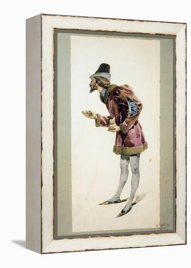 Costume Sketch-Adolfo Hohenstein-Framed Premier Image Canvas