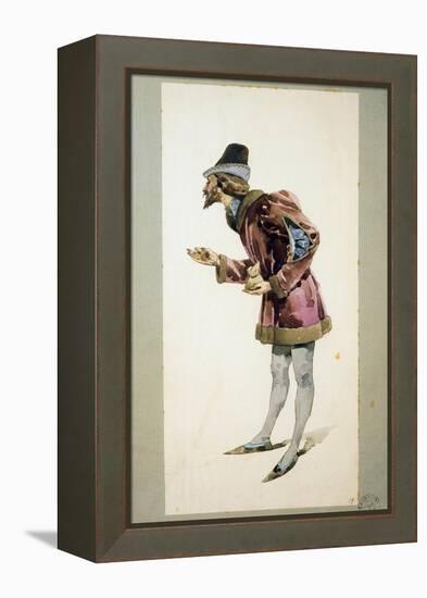 Costume Sketch-Adolfo Hohenstein-Framed Premier Image Canvas