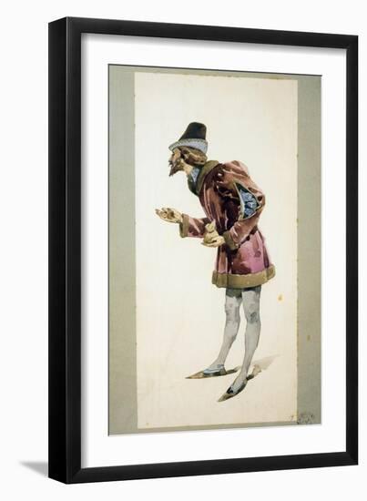 Costume Sketch-Adolfo Hohenstein-Framed Giclee Print