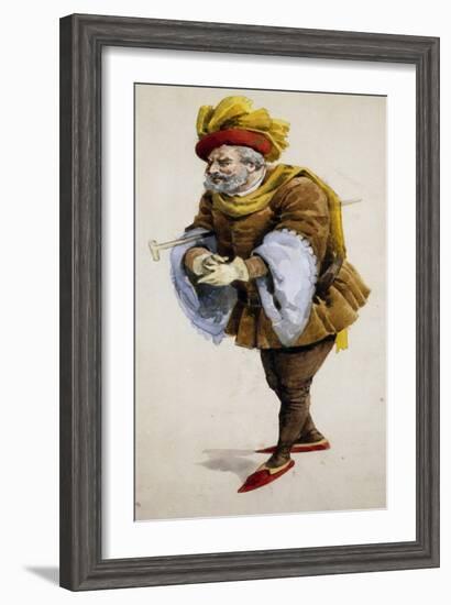 Costume Sketch-Adolfo Hohenstein-Framed Giclee Print