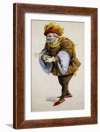 Costume Sketch-Adolfo Hohenstein-Framed Giclee Print