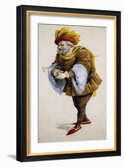 Costume Sketch-Adolfo Hohenstein-Framed Giclee Print