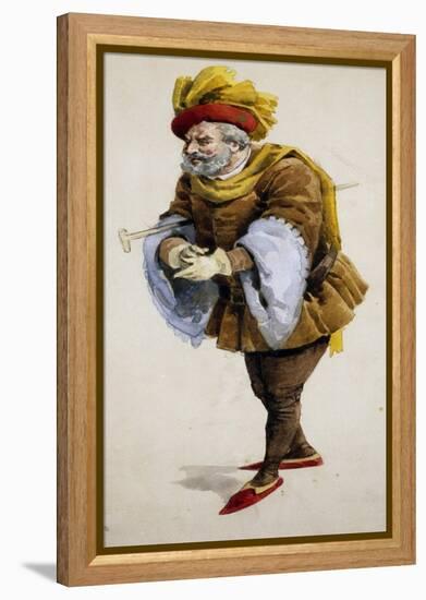 Costume Sketch-Adolfo Hohenstein-Framed Premier Image Canvas