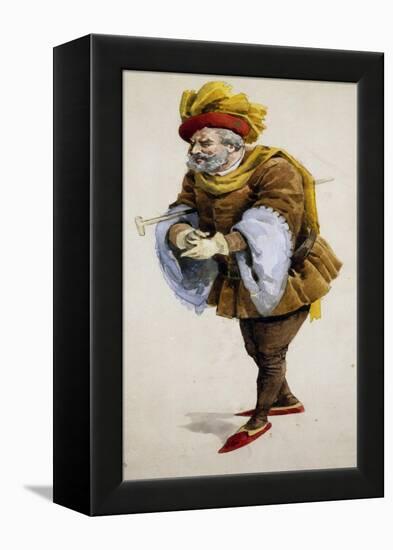 Costume Sketch-Adolfo Hohenstein-Framed Premier Image Canvas