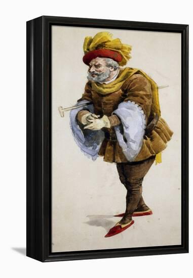 Costume Sketch-Adolfo Hohenstein-Framed Premier Image Canvas