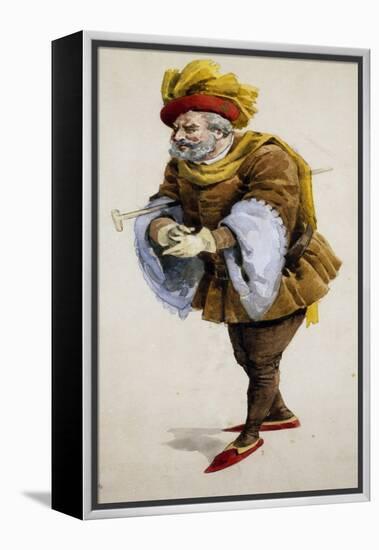 Costume Sketch-Adolfo Hohenstein-Framed Premier Image Canvas