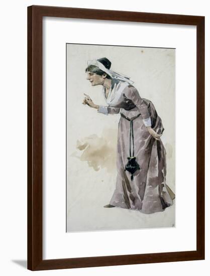 Costume Sketch-Adolfo Hohenstein-Framed Giclee Print