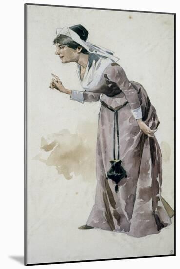 Costume Sketch-Adolfo Hohenstein-Mounted Giclee Print