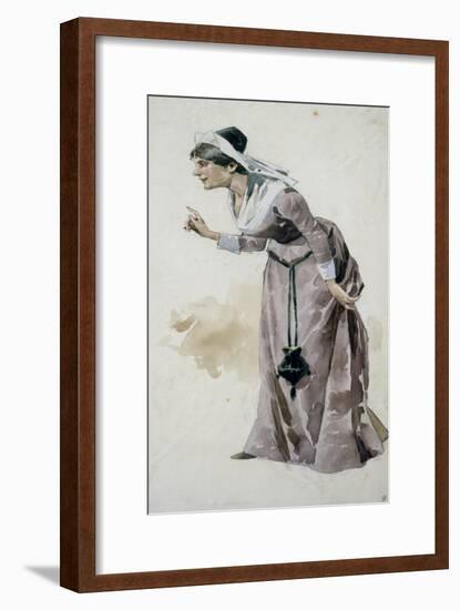 Costume Sketch-Adolfo Hohenstein-Framed Giclee Print