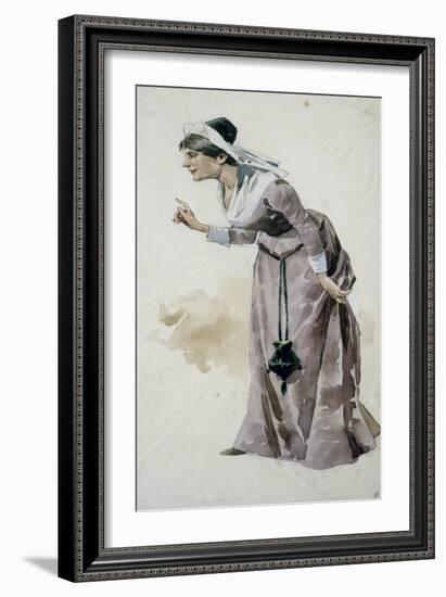 Costume Sketch-Adolfo Hohenstein-Framed Giclee Print