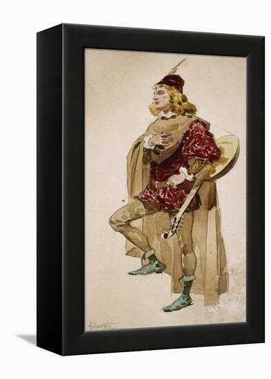 Costume Sketch-Adolfo Hohenstein-Framed Premier Image Canvas