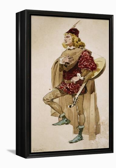 Costume Sketch-Adolfo Hohenstein-Framed Premier Image Canvas