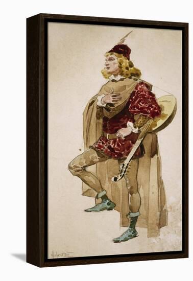 Costume Sketch-Adolfo Hohenstein-Framed Premier Image Canvas