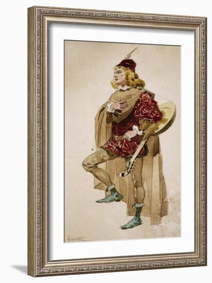 Costume Sketch-Adolfo Hohenstein-Framed Giclee Print