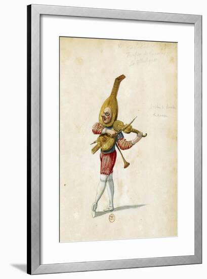 Costume Sketch-Jean Berain the Elder-Framed Giclee Print