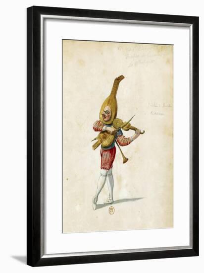 Costume Sketch-Jean Berain the Elder-Framed Giclee Print