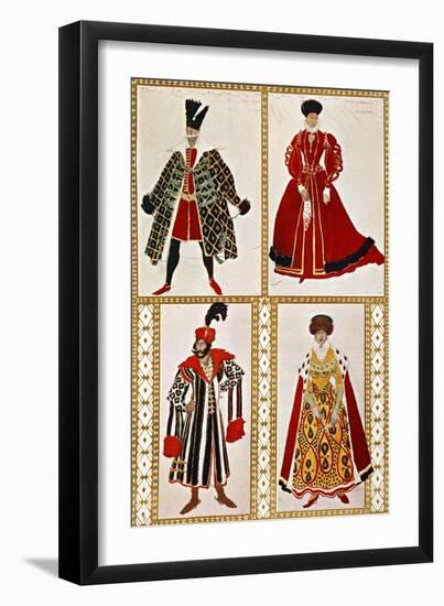 Costume Sketches-Leon Bakst-Framed Giclee Print