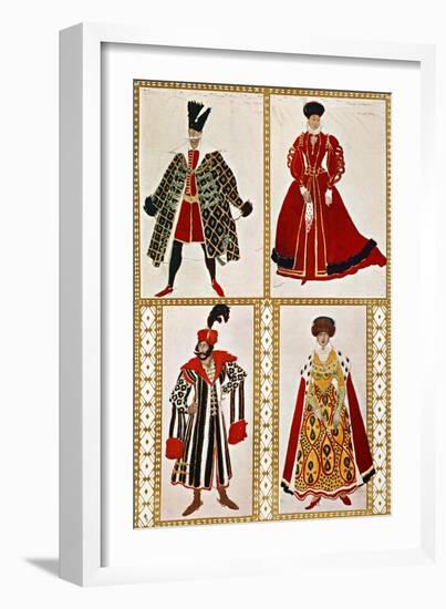 Costume Sketches-Leon Bakst-Framed Giclee Print