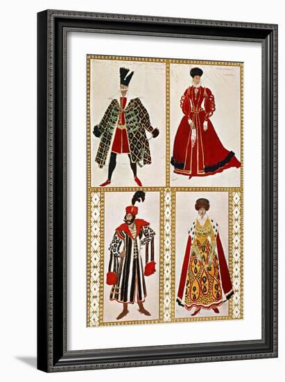 Costume Sketches-Leon Bakst-Framed Giclee Print