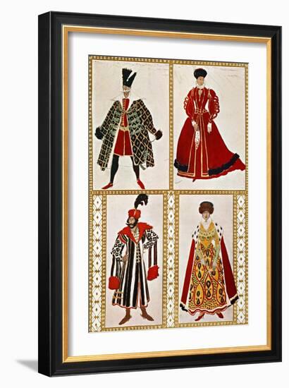 Costume Sketches-Leon Bakst-Framed Giclee Print