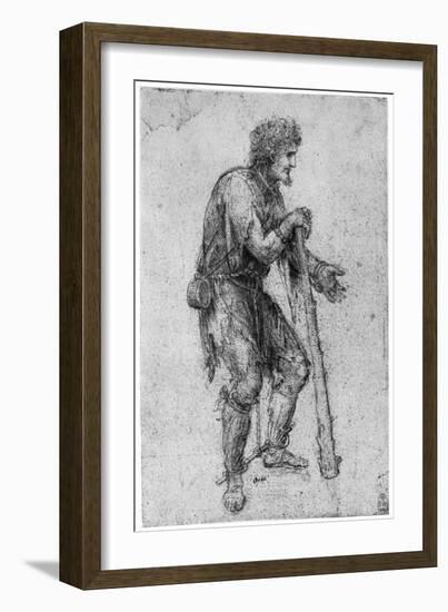 Costume Study, Late 15th or Early 16th Century-Leonardo da Vinci-Framed Giclee Print