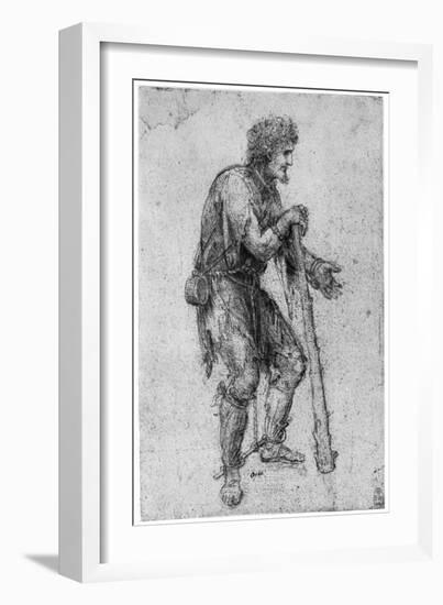 Costume Study, Late 15th or Early 16th Century-Leonardo da Vinci-Framed Giclee Print