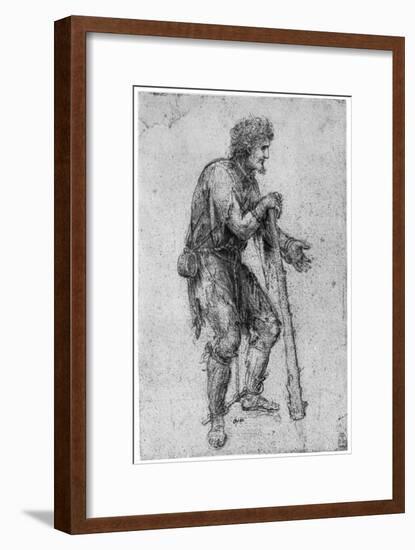 Costume Study, Late 15th or Early 16th Century-Leonardo da Vinci-Framed Giclee Print