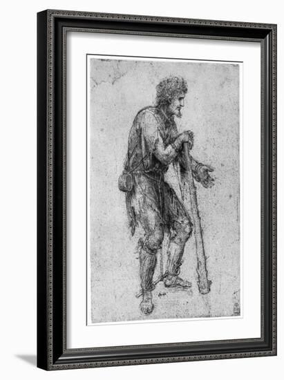 Costume Study, Late 15th or Early 16th Century-Leonardo da Vinci-Framed Giclee Print