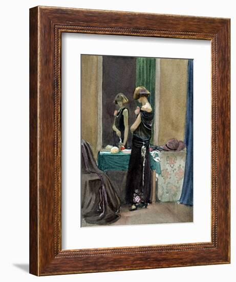 Costume Study, Regent Street Model-Judith Ackland-Framed Giclee Print